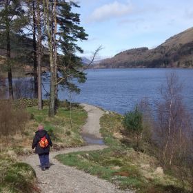 Walking at Thirlmere in the English Lake District