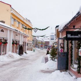 Porvoo town in winter