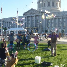 City Hall Centennial Celebration - Bubble Show
